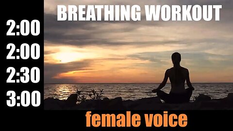4 rounds [female voice] Wim Hof breathing workout ❯ 40 breaths + Om mantra ॐ