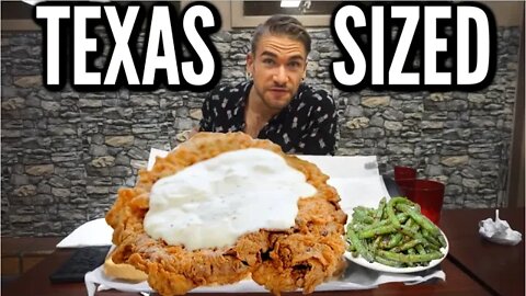 GIANT Chicken Fried Steak Challenge In Texas | San Angelo Tx | Man Vs Food