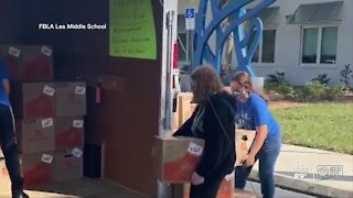 Students at Manatee County middle school help hurricane victims in Pensacola