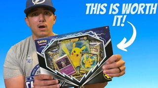 The Pikachu V Box Has Evolving Skies Booster Packs!