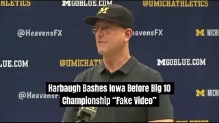 Harbaugh BASHES Iowa Before Big 10 Championship Game