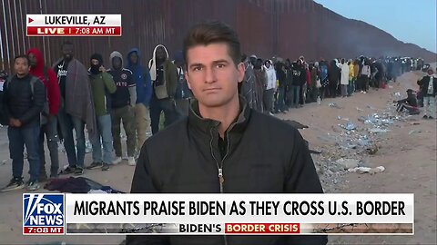 Lukeville, AZ: this morning, record high illegal crossings surge along the southern border.