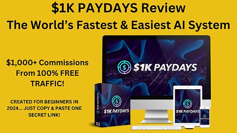 $1K PAYDAYS Review – The World’s Fastest & Easiest AI System