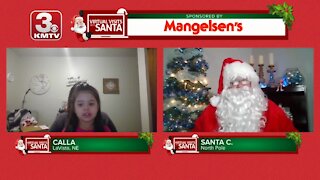 Virtual Santa visit with Calla