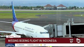 Missing Boeing flight in Indonesia