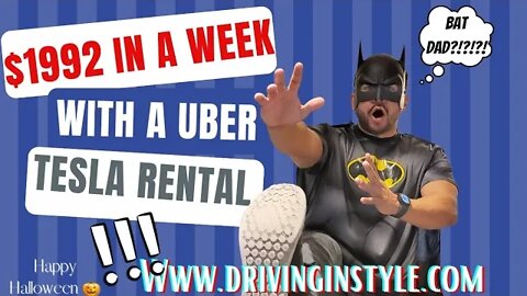 This is how I made $1992 in a week ridesharing in a Tesla Uber rental using my 2022 $5 ebook