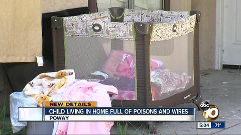 Child living in home full of poisons and wires