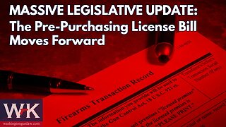 MASSIVE LEGISLATIVE UPDATE: The Pre-Purchase License Bill Moves Forward