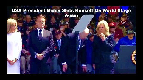 Biden Poops His Pants On World Stage At D Day Ceremony In France JewSA Becomes LaughingStock Again