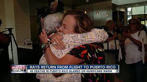 Tampa Bay Rays picks up cancer patients from PR