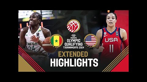 Senegal 🇸🇳 v USA 🇺🇸 | Extended Highlights | FIBA Women's OQT 2024