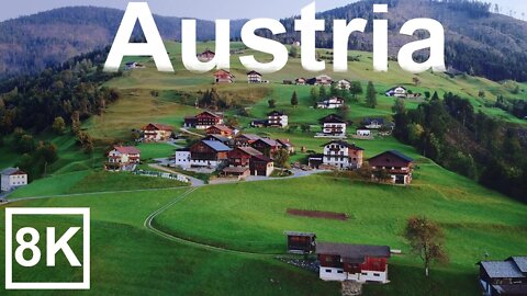 Austria in 8K ULTRA HD - Country in Europe (60 FPS)