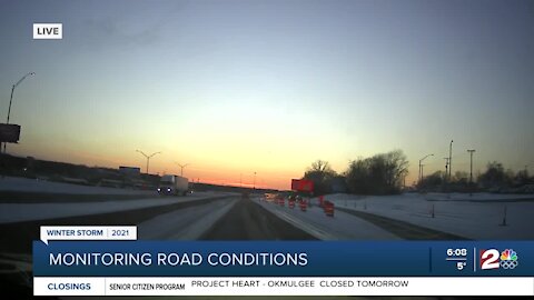 Icy road conditions pose dangers for drivers