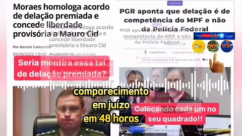 Moraes homologa acordo de delação premiada e concede liberdade provisória a Mauro Cid