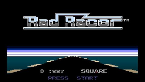 Rad Racer 1987 NES (Gameplay)