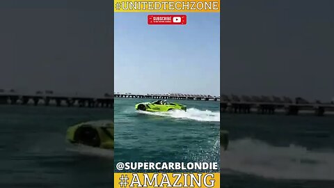 #incrediblecar (Supercar) Blondie Car Driving On Water!😵