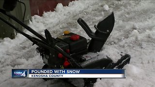 Kenosha County hit hard with snow