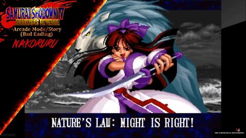 Samurai Shodown IV - Arcade Mode/Story - Nakoruru (Bad Ending)