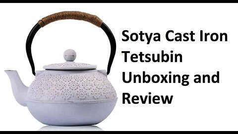 $30 Sotya Cast Iron Tetsubin Japonese teapot kettle unboxing and review