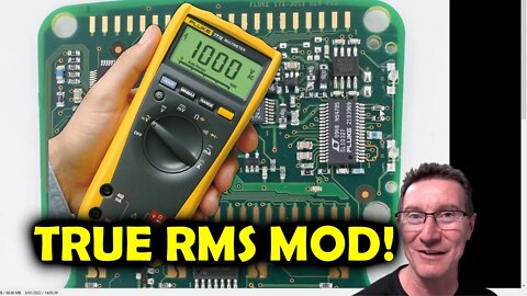 EEVblog 1448 - Convert a Fluke 77 IV to True RMS for 10 CENTS!