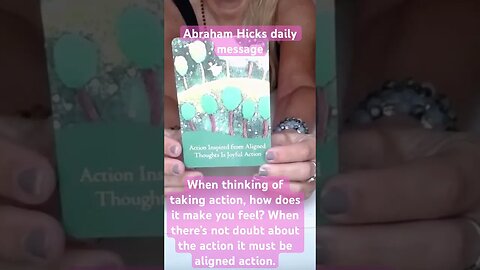 Abraham Hicks Daily Message #abrahamhicks #lawofattraction #shorts #alignment #action