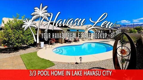 Lake Havasu Pool Home - NEW PRICE 3804 Yonder Dr MLS 1022455