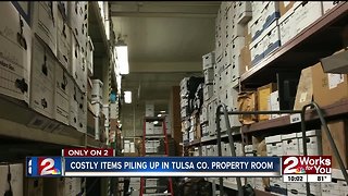 Costly items piling up in Tulsa Co. property room