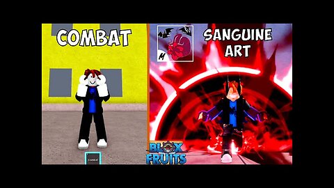 Noob COMBAT to Max Level 2550 SANGUINE ART User in BloxFruits Roblox