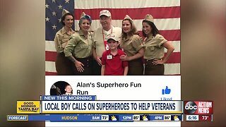 Local 12-year-old needs you to pull on a superhero costume and help raise money for military veterans