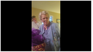 Grandma With Alzheimer's Tries To Remember Her Age During Birthday Party