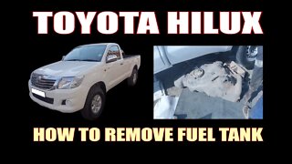 TOYOTA HILUX - HOW TO REMOVE FUEL TANK