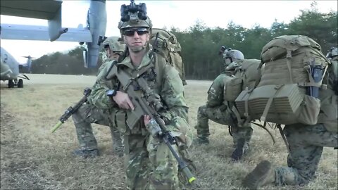 Recon Marines and Special Forces Aerial Insertion - Resolute Dragon 21