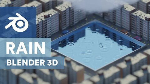 Easy RAIN effect in Blender 3D!