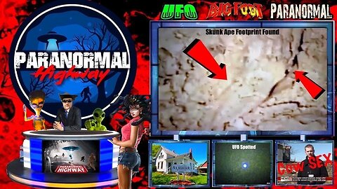 New Skunk Ape Bigfoot FootPrint Found in a Cave - The Paranormal Highway Show