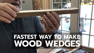 How to Cut Wood Wedges Super Fast - Bailey Line Life #7