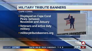 Cape Coral military tribute banners