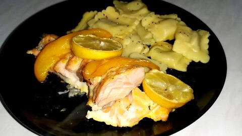 How To Make Baked Salmon In The Oven With Ravioli | Granny's Kitchen Recipes