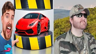 Hydraulic Press Vs Lamborghini (MrBeast) - Reaction! (BBT)