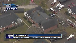 Families forced from homes by apartment fire