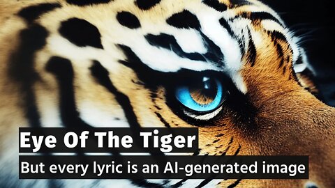 Eye Of The Tiger - But every lyric is an AI generated image