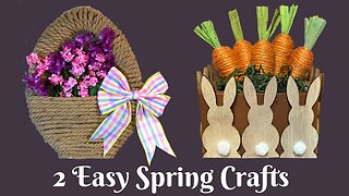 2 Easy Spring Crafts | Dollar Tree Egg Wreath | Easy Spring Wreath | Dollar Tree Spring Decor