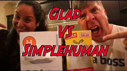 Trash Wars - SimpleHuman vs Glad Bags, Strength Test!