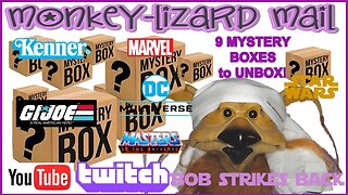LIVE MYSTERY TOY UNBOXINGS (9 PACKAGES!) - MoNKeY-LiZaRD MAIL