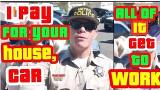 Cop goes absolutely BS over guy filming