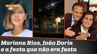 Rolê Aleatório: Vizinha de Doria, Mariana Rios nega aglomeração diz que governador bateu à sua porta