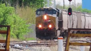 CSX V688 Empty Grain Train from Fostoria, Ohio May 8, 2021