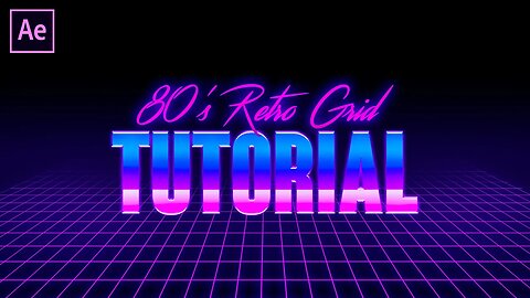 How to Make a 80's RETRO Grid Animation - After Effects CC 2020 Tutorial