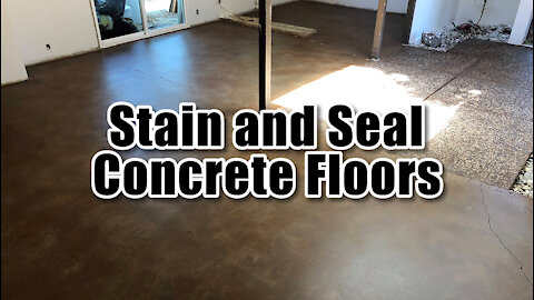 Stain & Seal Concrete Floors