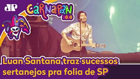 Luan Santana celebra Carnaval de SP: 'Todo mundo escuta de tudo'