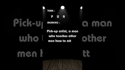 What does PUA mean? #manosphere #strength #motivation